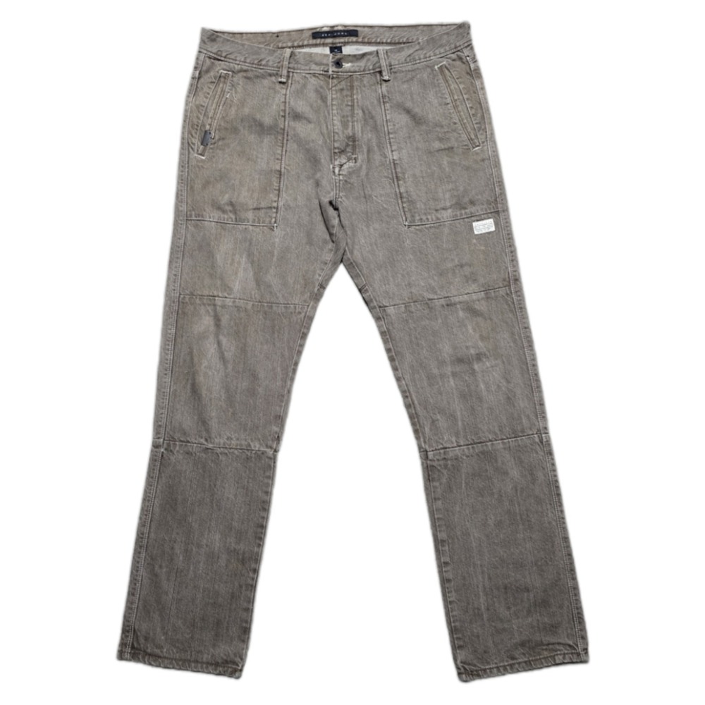 VTG Sean John Jeans Mens 38 X 36 Brown Acid Washed Denim Imprint 6‎ Pocket